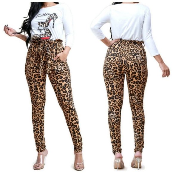 Faith Hope Love Ivory Top Leopard Pant 2 Piece Set - Picture 5 of 5